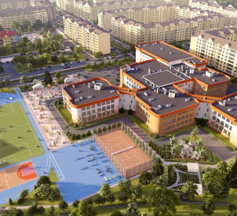 Школа в микрорайоне Коммунар, г.Владимир